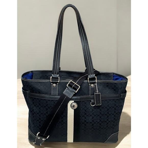 Coach Handbags - Y2K Coach F13813 Voyager Signature Diaper/Multifunction Tote Bag